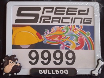 SpeedRacingCartoonกรอบป้ายทะเบียนรถมอเตอร์ไซค์ ลายการ์ตูน