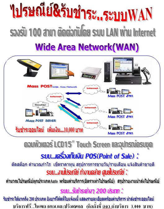 โปรแกรมไปรษณีย์&รับชำระ ระบบ