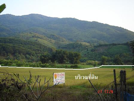 ที่ดินสวยเชียงรายติดแม่น้ำใกล้ "บ่อน้ำพุร้อน"