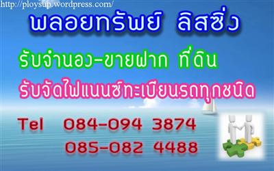 พลอยทรัพย์ลิสซิ่ง รับจำนองที่ดิน