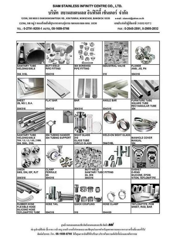 ศูนย์รวมสแตนเลสเกรด 304/316L