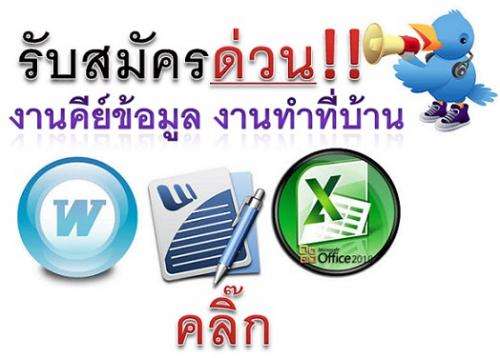 งานพิเศษเสริมทางอินเตอร์เน็ตไม่จำกัดวุฒิ