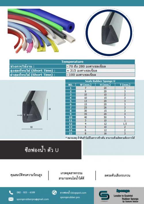 ซีลยางฟองน้ำ-ทนความร้อน-heat-resistant